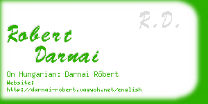 robert darnai business card